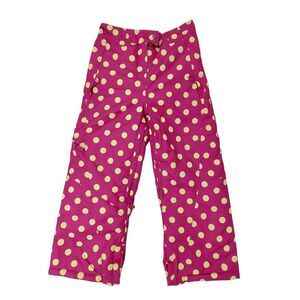 PWDR ROOM Ski Snow Pants Girls Small 10/12 Pink Polka Dot Insulated Winter